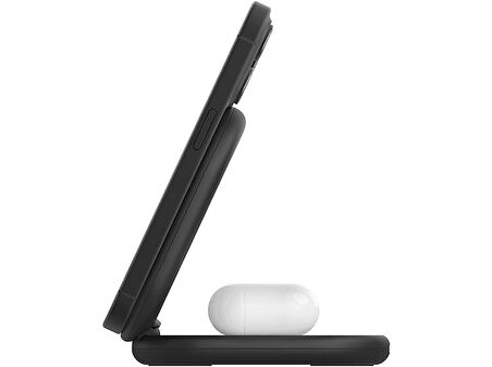 BELKIN QI2 2 in 1 Magnetic Wireless Şarj Standı Siyah