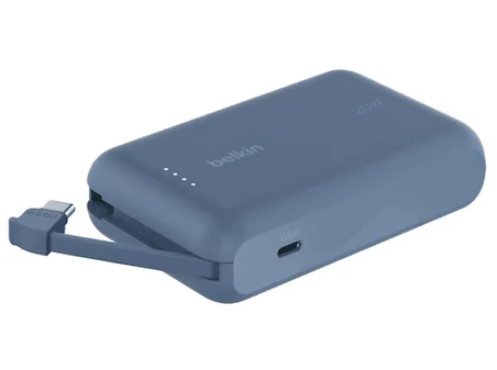 BELKIN BC BPB021 10.000 mAh Entegre Kablolu Taşınabilir Şarj Cihazı Mavi