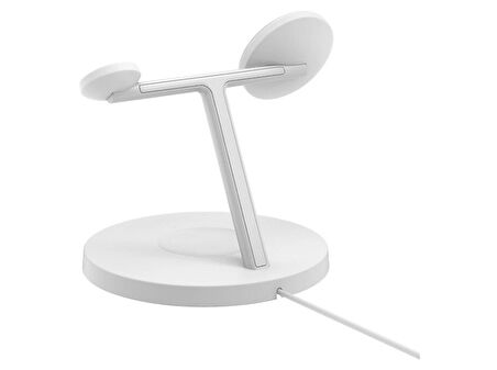 BELKIN BC WIZ032 Pro Qi2 3in1 15W Kablosuz Şarj Standı Beyaz