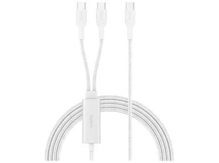 BELKIN BC C-Dual C Şarj Kablosu 140W Beyaz