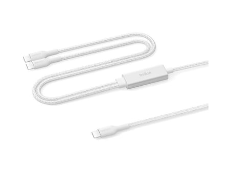 BELKIN BC C-Dual C Şarj Kablosu 140W Beyaz