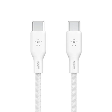 Belkin BoostCharge USB-C to USB-C Örgülü 100W Kablo 2M-Byz