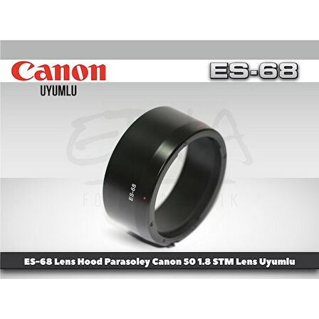 TEWISE Canon ES-68 Parasoley 50mm F1.8 STM Lens Uyumlu