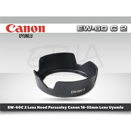 TEWISE Canon EW-60C II Parasoley EF-S 18-55mm Lens Uyumlu