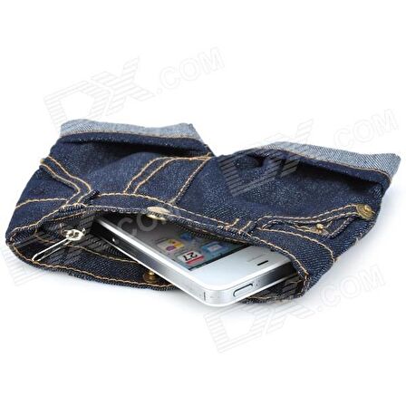 BUFFER® Jean Short Telefon Kılıfı ve Cüzdan