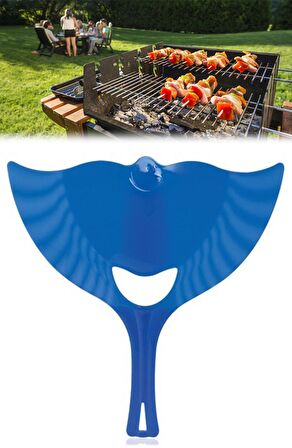 BUFFER® Ergonomik Plastik Renkli Barbekü Mangal Yakma Yelleme Yelpazesi