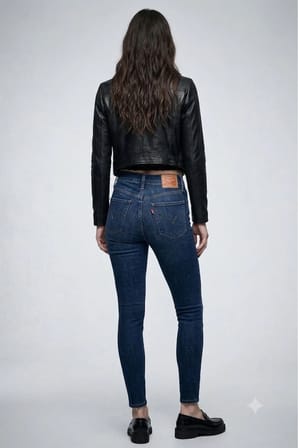 721™ High Rise Skinny Kadın Jean Pantolon - 0648 kLacivert / 26/30