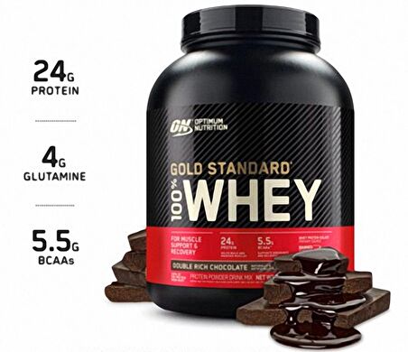 Optimum Gold Standard Whey Protein Tozu 2273 gr Double Çikolata Aromalı