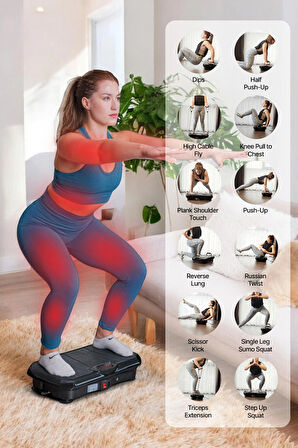 TeknoGerman Classic Model Mermer Desenli , Yüksek Titrşeşimli Spor Cihazı , Vibration Plate , Egzersiz Ve Spor Cihazı 