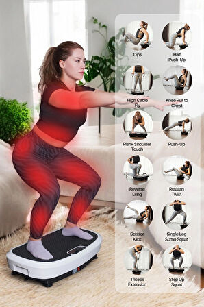 TeknoGerman Ultra Power Model Yüksek Titreşimli Spor Cihazı , Vibration Plate , Egzersiz Ve Spor Cihazı , Kondisyon Ve Spor Aleti