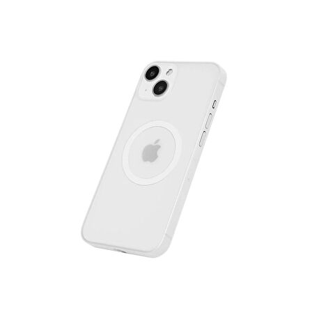 iPhone 13 Telefon Kılıfı MagSafe Ultra İnce Beyaz