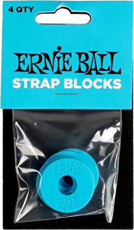 Ernie Ball P05619 Strap Block 4PK-Mavi