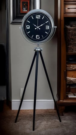 Krom Asil Tripod Ayaklı Saat iegxx