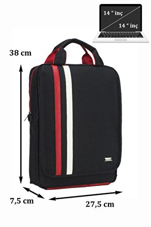 Case Club Laptop Sırt Çantası 14" inç Macbook Uyumlu Darbe Emici Koruma Omuz Askılı