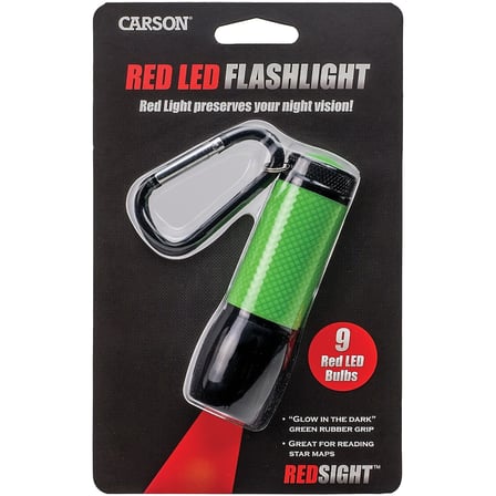 RedSight Pro Flashlight - Red LED Torch (Two Brightness Settings)