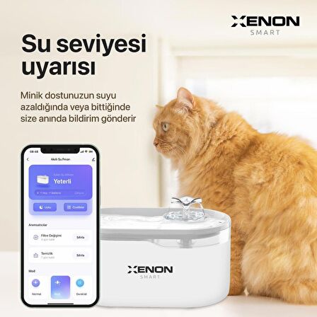 Akıllı Wi-Fi Kedi Köpek Su Pınarı ,Su Kabı,  Bluetooth Destekli