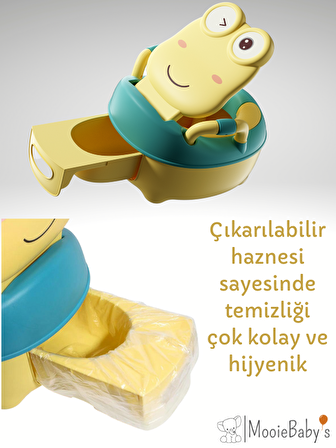 Frog Potty Çocuk Tuvaleti Taşınabilir Eğitim Lazımlığı Carry Potty