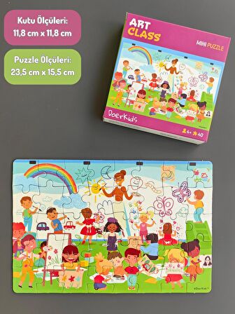 Sanat Sınıfı Mini Puzzle 40 Parça 4+ Yaş