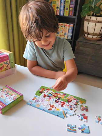 Sanat Sınıfı Mini Puzzle 40 Parça 4+ Yaş