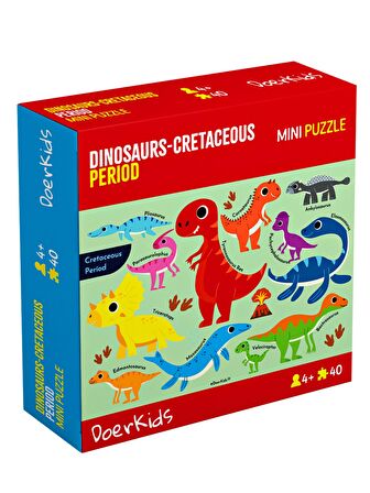 Dinozorlar - Cretaceous Dönemi Mini Puzzle 40 Parça 4+ Yaş