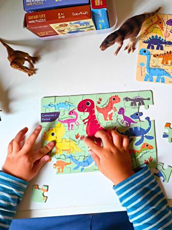 Dinozorlar - Cretaceous Dönemi Mini Puzzle 40 Parça 4+ Yaş