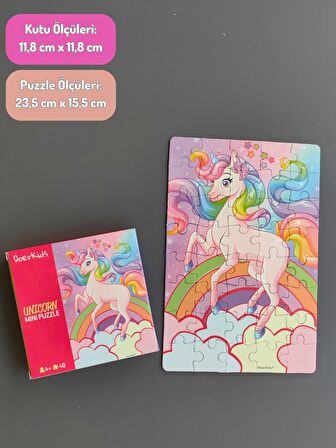 Unicorn Mini Puzzle 40 Parça 4+ Yaş