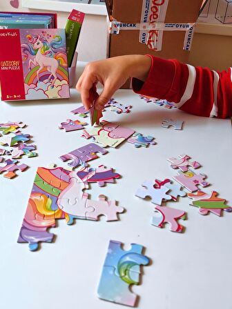 Unicorn Mini Puzzle 40 Parça 4+ Yaş