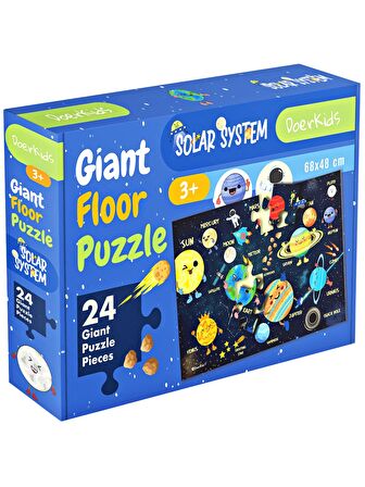 Gezegenler Jumbo Yer Puzzle | Eğitici Solar Sistem | 24 Parça 3+ Yaş