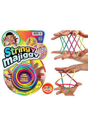 Stringy Majiggy Parmak İp Oyunu: Dayanıklı İple Uzun Saatler Boyunca Eğlence