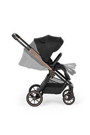 Easyfold 5 Grey Cosmo Travel Sistem Bebek Arabası Black Gold