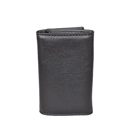 Hakiki Deri Minimal Anahtarlık 9x6 Siyah