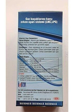 Nys Doğal Gaz Alarm Cihazı Doğalgaz Dedektörü