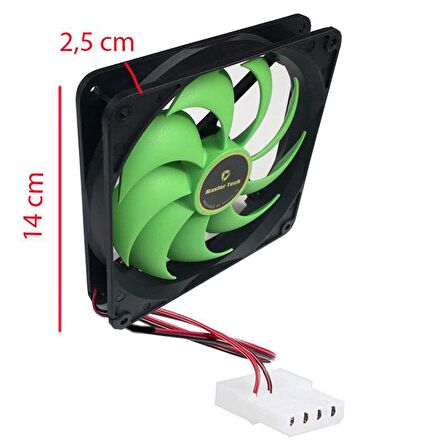 12v 14 cm IDE molex power girişli kasa içi fan