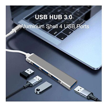 usb 3.0 4 port hub alüminyum alaşımlı slim usb 3.0 splitter hub