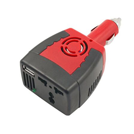 150 W  invertör  AC 12v araç çakmaklığından  220v çevirici adaptör