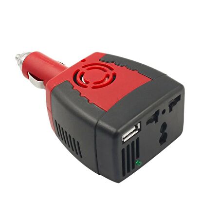 150 W  invertör  AC 12v araç çakmaklığından  220v çevirici adaptör