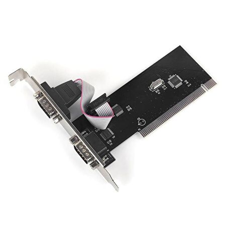 PCI rs232 seri com kart pcı db9 2 port 9 pinli seri com kart