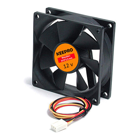 9cm 12 Volt 3 Pinli Fan 9*9*2.5 cm soğutucu fan