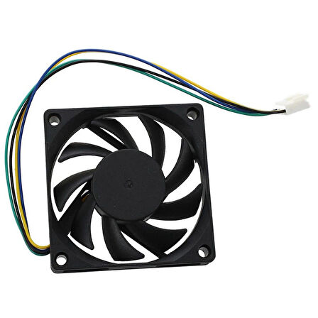 8cm 12 Volt 4 Pinli Fan 8*8*2.5 cm soğutucu fan