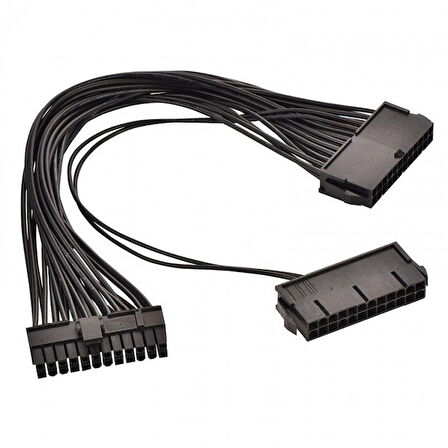 24 Pin Atx Dual Psu power supply Çoklayıcı kablo Anakart Mining Kablosu