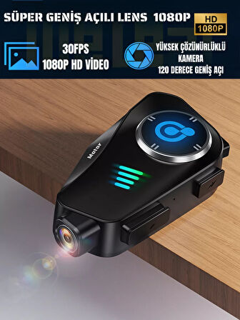 Motorcular için Su Geçirmez Kameralı Bluetooth Intercom | Çoklu Bağlantı, Mikrofon & Çift Kulaklık, HD Kayıt
