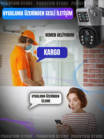 Güneş Enerjili Sim Kartlı Çift Kameralı Güvenlik Kamerası | Elektriksiz ve İnternetsiz Çalışır, Telefon Üzerinden Uzaktan İzleme