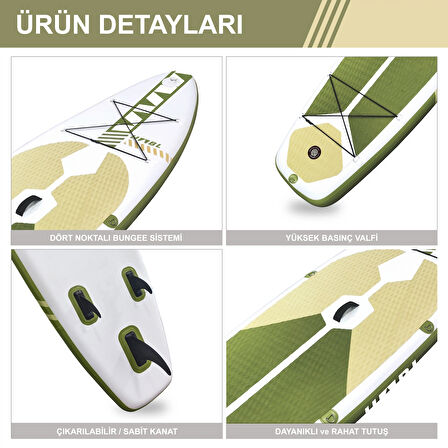 Sup Şişme Sörf Tahtası Stand Up Paddle Board 81*320*15cm