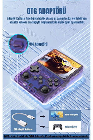 Retro Arcade R40s Pro Arkos 2.0 30.000 Oyunlu El Konsolu 256 Gb
