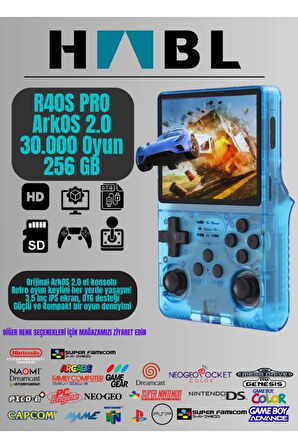 Retro Arcade R40s Pro Arkos 2.0 30.000 Oyunlu El Konsolu 256 Gb