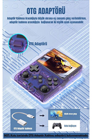 Retro Arcade R40s Pro Arkos 2.0 30.000 Oyunlu El Konsolu 256 Gb