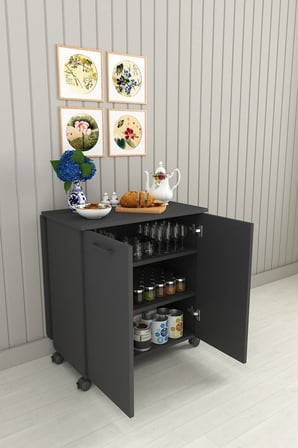 Asra Trend %100 MDFLAM 105cm Mutfak Adası Yemek Masası Kahve Köşesi MA-01