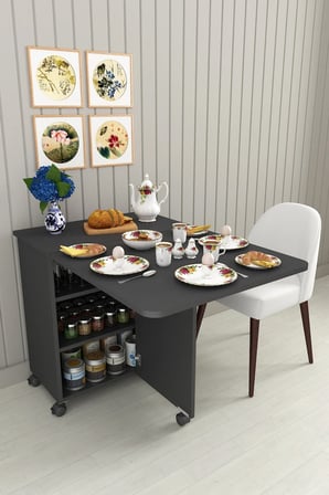 Asra Trend %100 MDFLAM 105cm Mutfak Adası Yemek Masası Kahve Köşesi MA-01