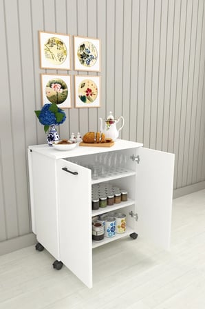 Asra Trend %100 MDFLAM 105cm Mutfak Adası Yemek Masası Kahve Köşesi MA-01