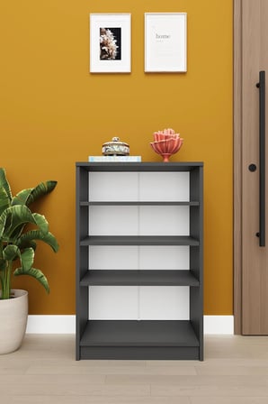 Asra Trend MDF 4 Katlı Açık Raflı Ayakkabılık - 60 cm, Modern,Bot Uyumlu,Çok Amaçlı Düzenleyici,A-31